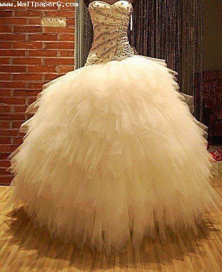 White bridal dress