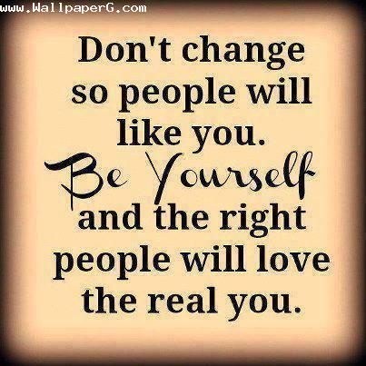 Be yourself 1