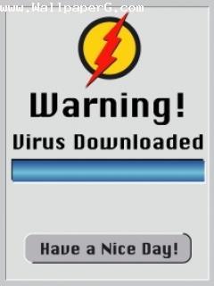 Download Warning virus cell - Funny wallpapers- For Mobile Phone