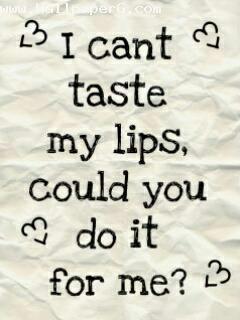 Taste my lips