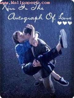 Kiss is autograph of love