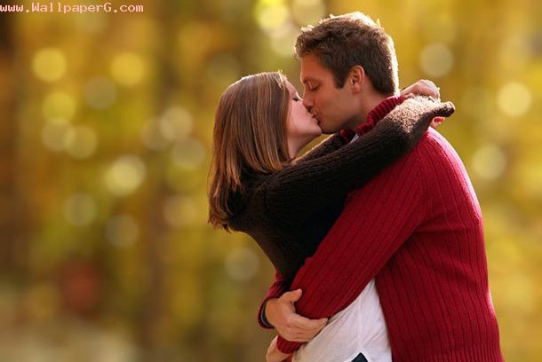 Lip lock kiss by couple