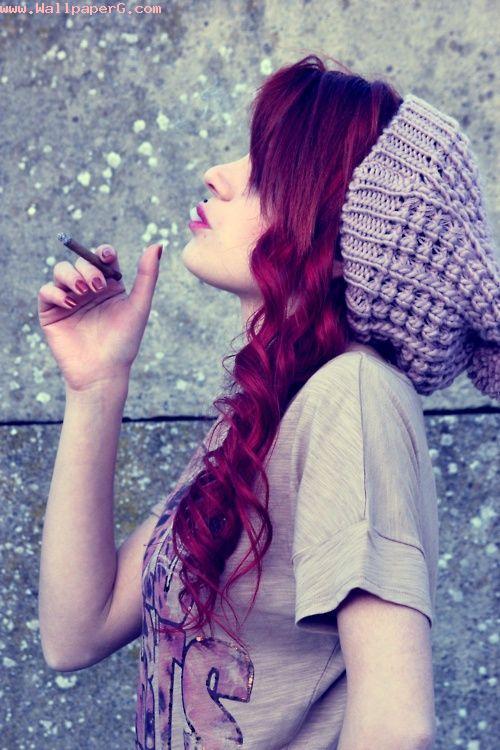 Smoking girl