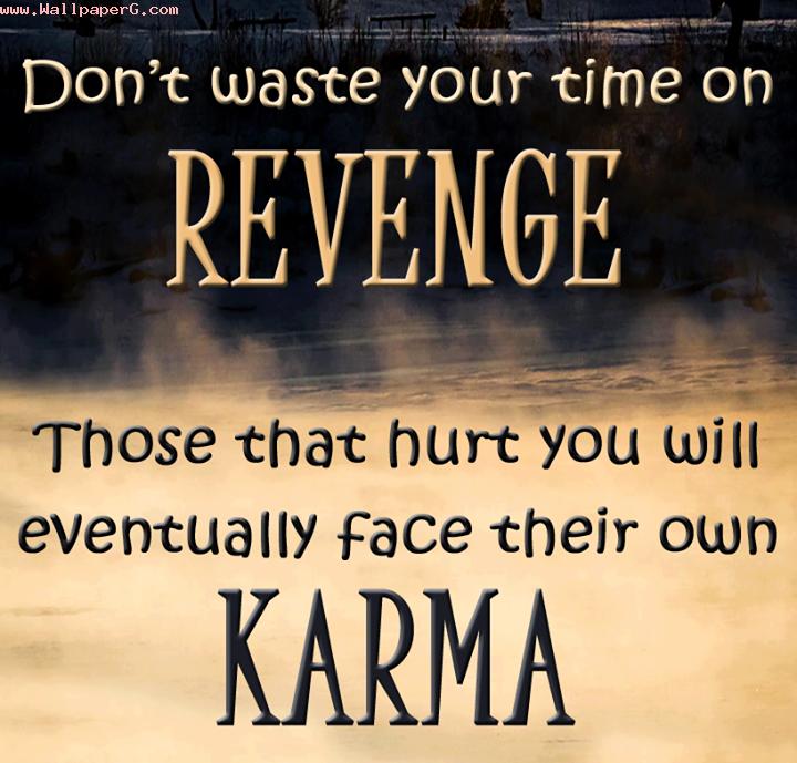 Revenge and karma