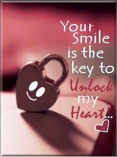 Keep smile to unlock my heart