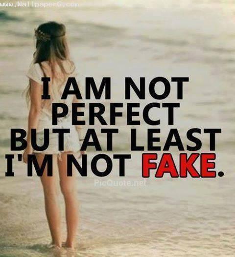 I m not fake