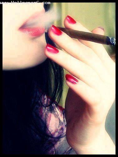 Cool smoking girl