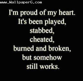 I am proud of my heart