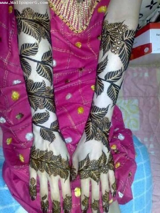 Leafy mehendi design