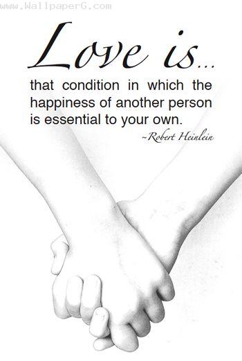 Happiness of another person