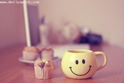 Good morning with smiling mug