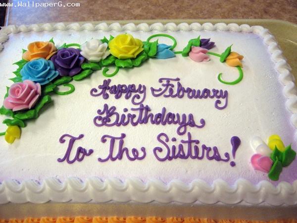 Download Birthday cake for sisters - Cakes for your mobile cell phone