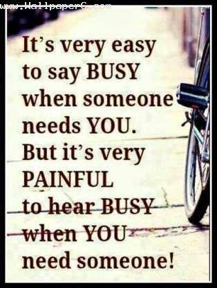 Painful to hear busy