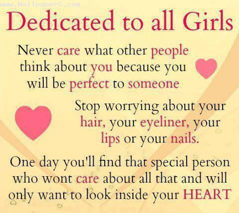 Dedicated to all girls