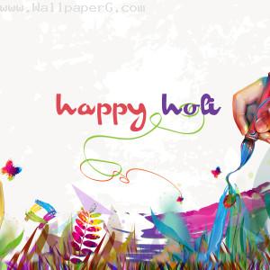 Happy holi creative wish