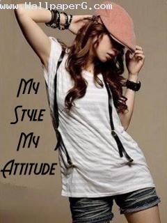 Attitude girl in stylish ego