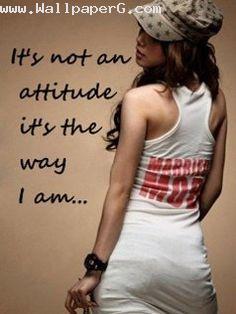 Girl its not attitude