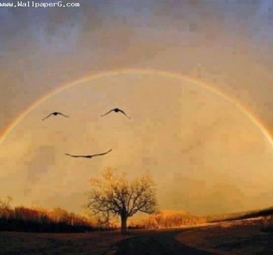 Nature smiling