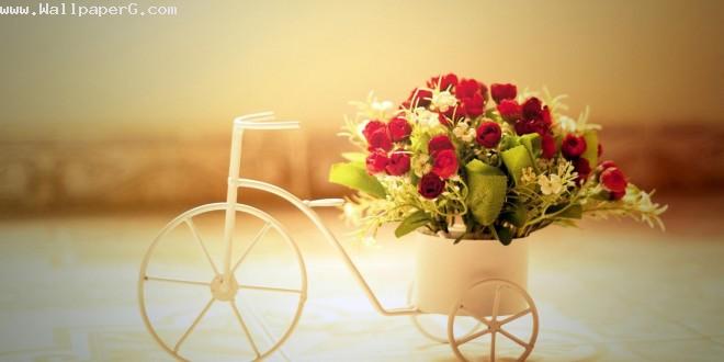 Cart of flowers