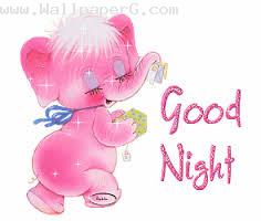 Sweet pinky good night