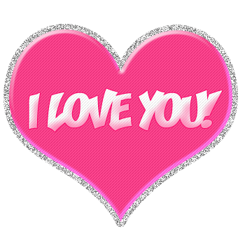 I love you heart animated