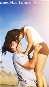 Happy love couple enjoying