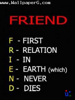 Friendship is first relation