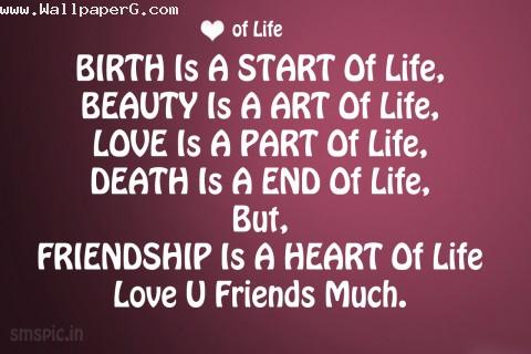 Friendship is a heart of 