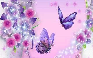 Beautiful purple butterfly 