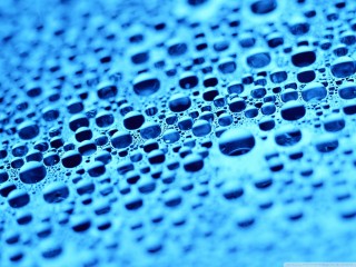 Wet blue surface wallpaper