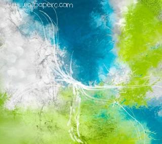 Blue green abstract