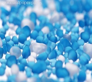 Blue pebbles