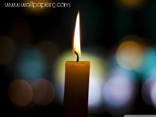 Candle bokeh wallpaper