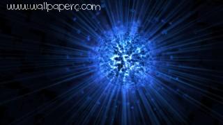 Digital art blue explosion