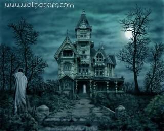 Download Haunted house - 3d hd nature wallpapers- For Mobile Phone