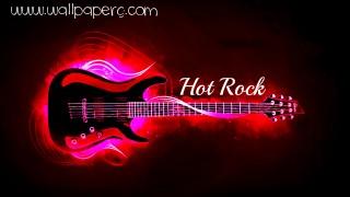 Hot rock guitar