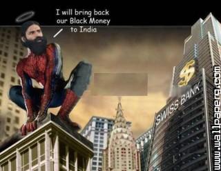 Ramdev baba indian spiderman