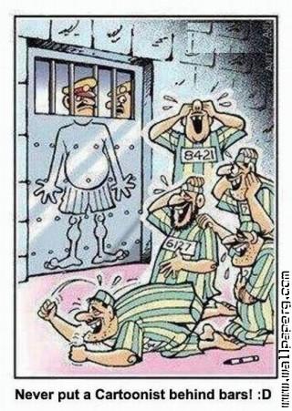 Behind bars hilarious jokes cartoon