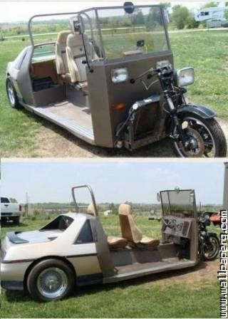 Bike car custom bike cool car