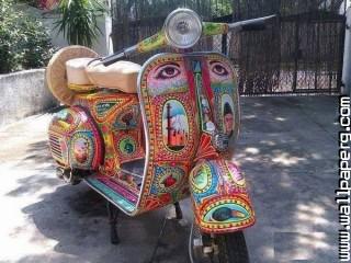 Classic bike amazing art pakistan