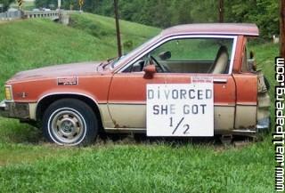 Divorce car funny