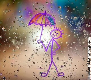 Download Cheerful rain - Hd monsoon images- For Mobile Phone