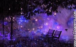 Rain in the night.