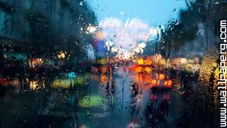 Rain on glass wallpapers