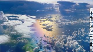 Glorious rainbow from above