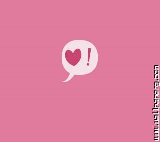 Cute pink heart
