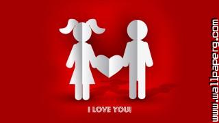 3d couple i love you
