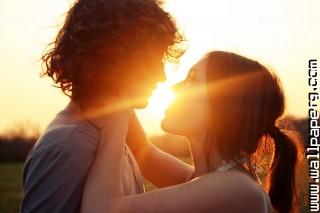 Sun summer love couple magic moment mood romance photo