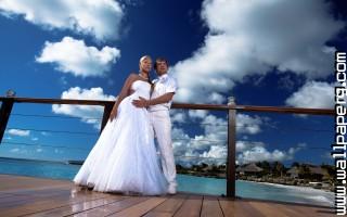  bridal couple in love 