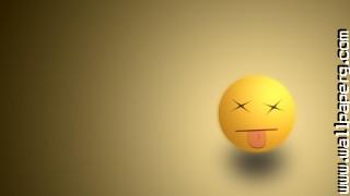 Funny smiley yellow awesome wallpaper